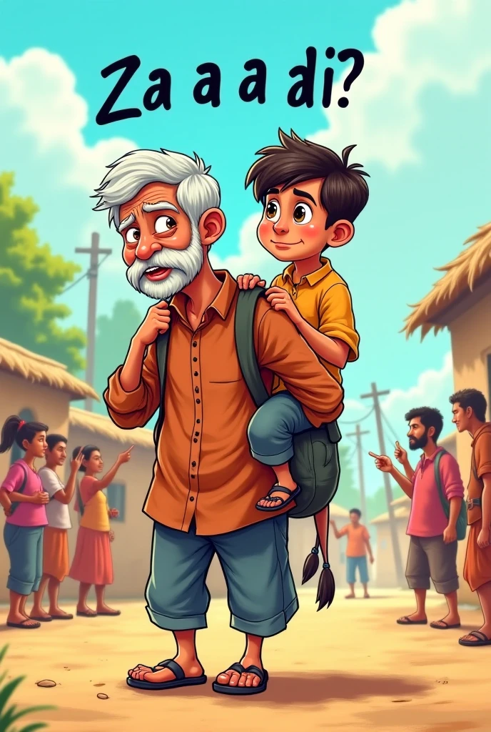 A 52 age man woodcutter in a checkered frame and an ax in a tamil nadu one village is standing is opposite a 43 age rich man Fat body with a bald head in a coat suit. Between the two, a young man came out with a pen and paper