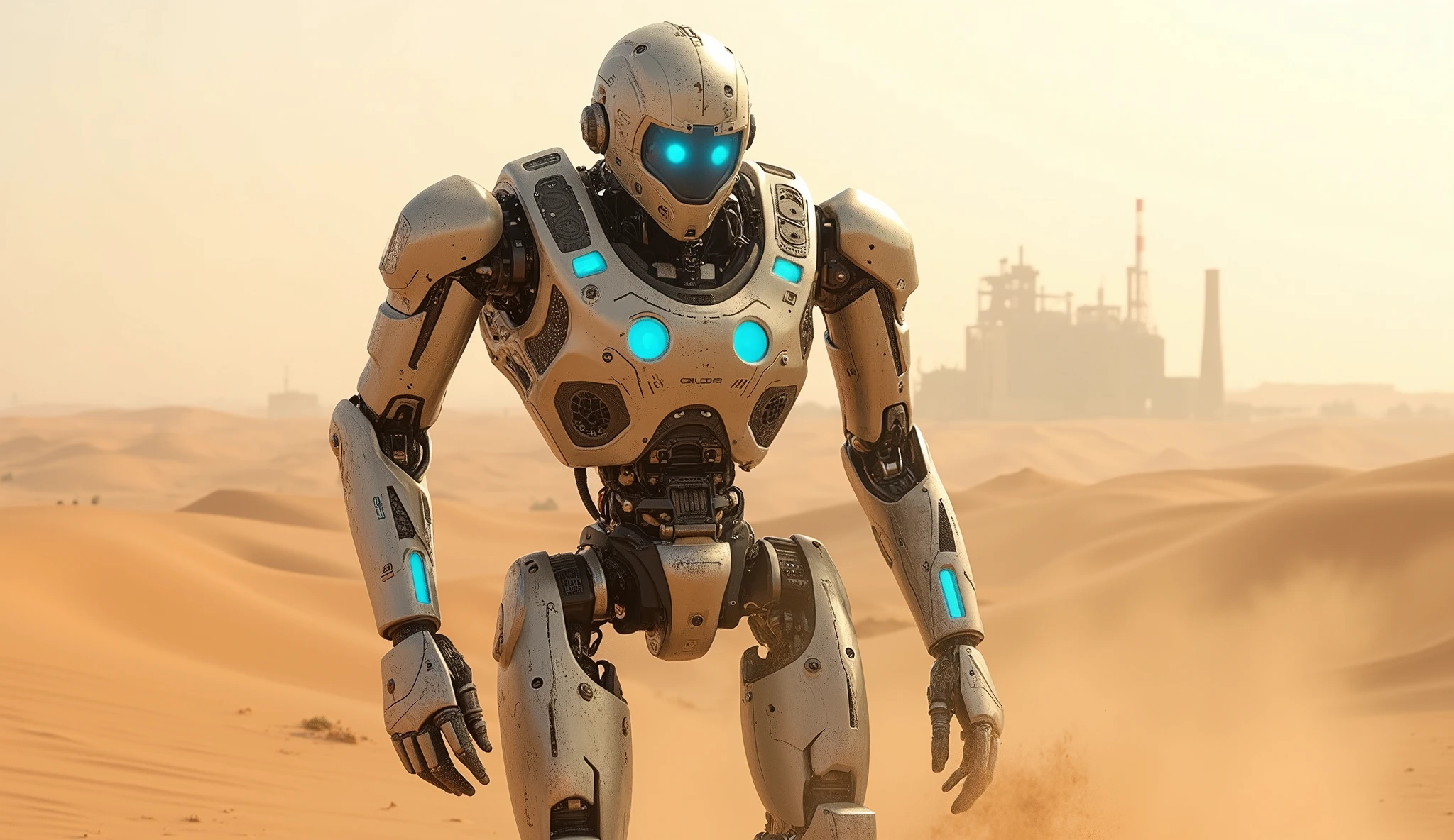 Libyan robot worker