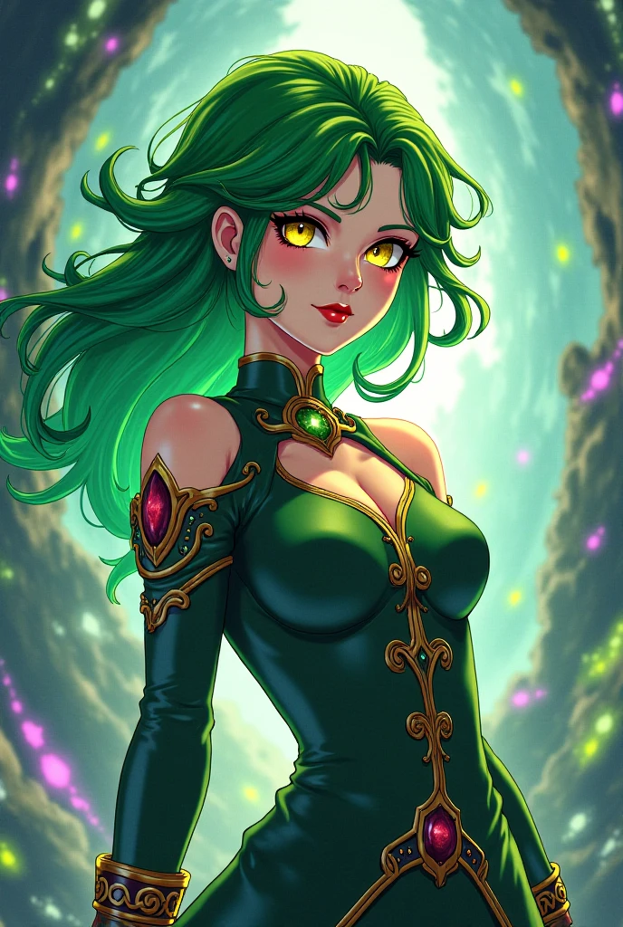 Photo of Gamora, stunning and strong female character from Marvel Universe, (Prominently displayed ample cleavage), Beautiful woman, ((Detailed face:1.2)), ((Detailed facial features)), ( Finely detailed skin with a hint of otherworldly texture), Green alien skin tone, Reclining position on a velvet couch, Bedroom environment, ((cold color scheme with pops of deep greens)), Reflectors for dramatic lighting, ((masutepiece) (perfectly proportions)(photos realistic)(Best Quality) (Detailed) photographed in a Canon EOS R6, 35mm Lens, F/1.4, nffsw, (