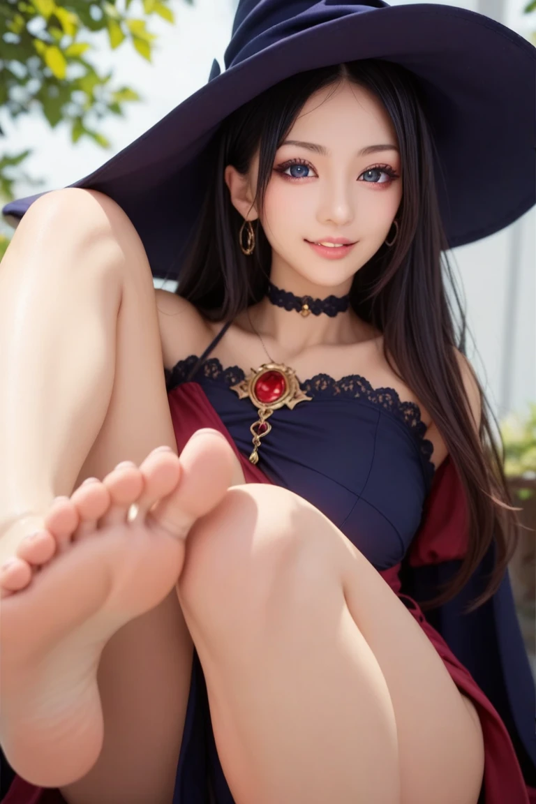 Realistic, elaina, ultra detail, masterpiece, high quality, smile,
