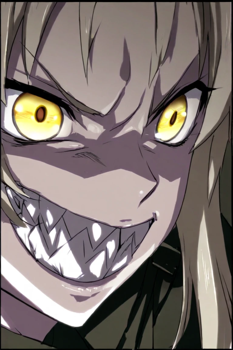 male , Evil, crazy laughter, blue eyes, blonde hair, sharp claws, scratches on hands, green clothes, pointed ears, small carnivorous fairies around him, creepy, fear, terror, horror