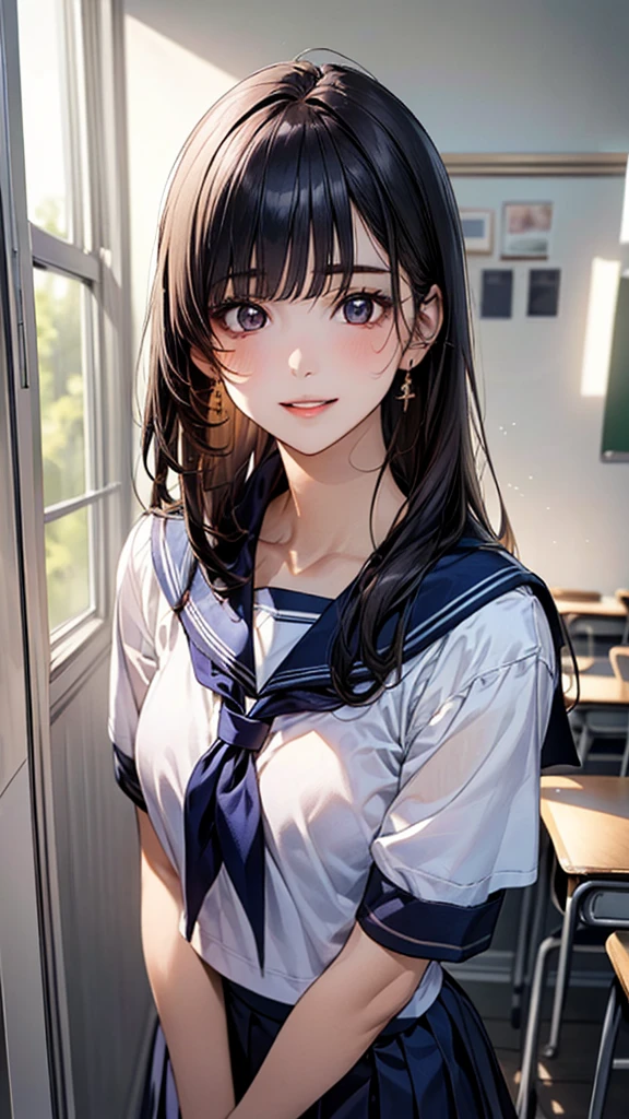 16-year-old pre-, Japanese school uniform, , Estuprada, pose sexual, fotorrealista