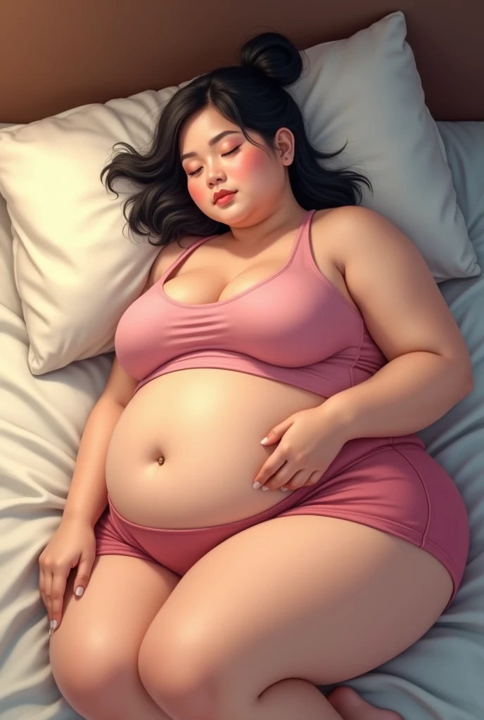 masterpiece、Highest quality、Super detailed、((((全naked、Unrealistic huge and long clit、Big erect clitoris)))、Being restrained、to be tied up、to be tied up、Lying on your back、lean back、Spread your legs、(40-year-old woman、Are fat、Big Breasts、Unrealistic huge and long nipples、Large areola、Thick pubic hair、Thick thighs、Thick body、Excessive sweating)、((((naked))))、Black Hair、slave、Expression of pleasure、Excessive sweating、nsfw、No correction、Sensual、Sexual、Soft Skin、Shiny skin、blush、Ahegao、Open your mouth and stick out your tongue