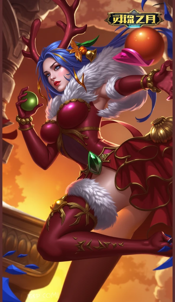 (female:1.2), 8k, ultra hd, ultra detailed texture, hyper realistic, masterpiece, detailed texture, detailed face, detailed skin, detailed lighting, (photorealistic:1.5), best quality, beautiful lighting, cinematic lighting, professional lighting, ultra highres, realistic, detailed hair, real hair, high quality, (realskin:1.5), extremely detailed, finely detail, ultra-detailed, 1girl, solo, standing, demon horns, (red eyes:1.5), v-shapped eyebrow, lips, red lips, evil smile, nose, make up, pretty, beautiful, long hair, black hair, high ponytail, large breasts, cleavage, armpit, navel, stomach, black armor, pauldrons, bare shoulders, shoulder armor, thigh high, sleevless, detached sleeves, breastplate, gauntlets, karina \(mobile legends\), depth of field, looking aways, white skin, skin tight, amazing pose, outdoors, glowing, dark view