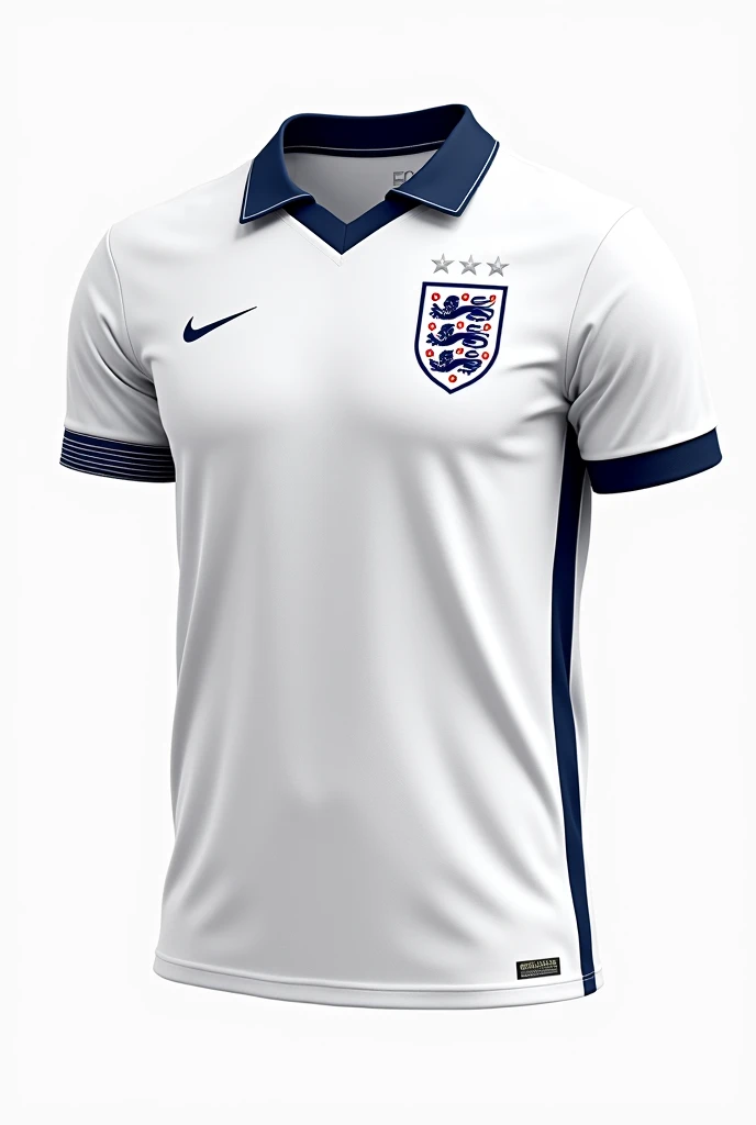 a beautiful creative USA soccer jersey on the back, Featuring a prominent white color, minimal style, with blue details on the sides
