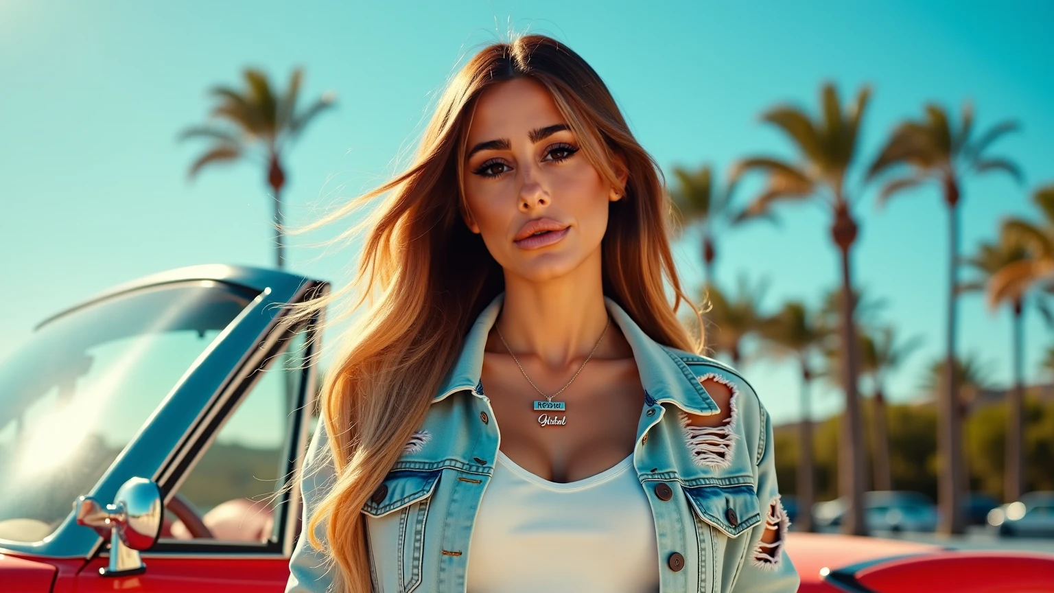 a close up of a woman, on her 27,, antipodeans, mediterranean beauty, without makeup, 2, tanned beauty portrait, wearing a pink jacket on bare naked torso, instagram, athletic, necklace, photo \(medium\), realistic, solo, little breasts, long hair, brown eyes, wristwatch, looking at viewer, 2 french woman, hyperdetailed,4k,realistic,professional photo,photorealistic, best quality, hyper detailed,sweaty, beautiful italian woman, (sexy, ),analog style, looking at viewer, film grain, close up, ultra high res, best shadow, RAW, instagram LUT , Fujifilm XT-3