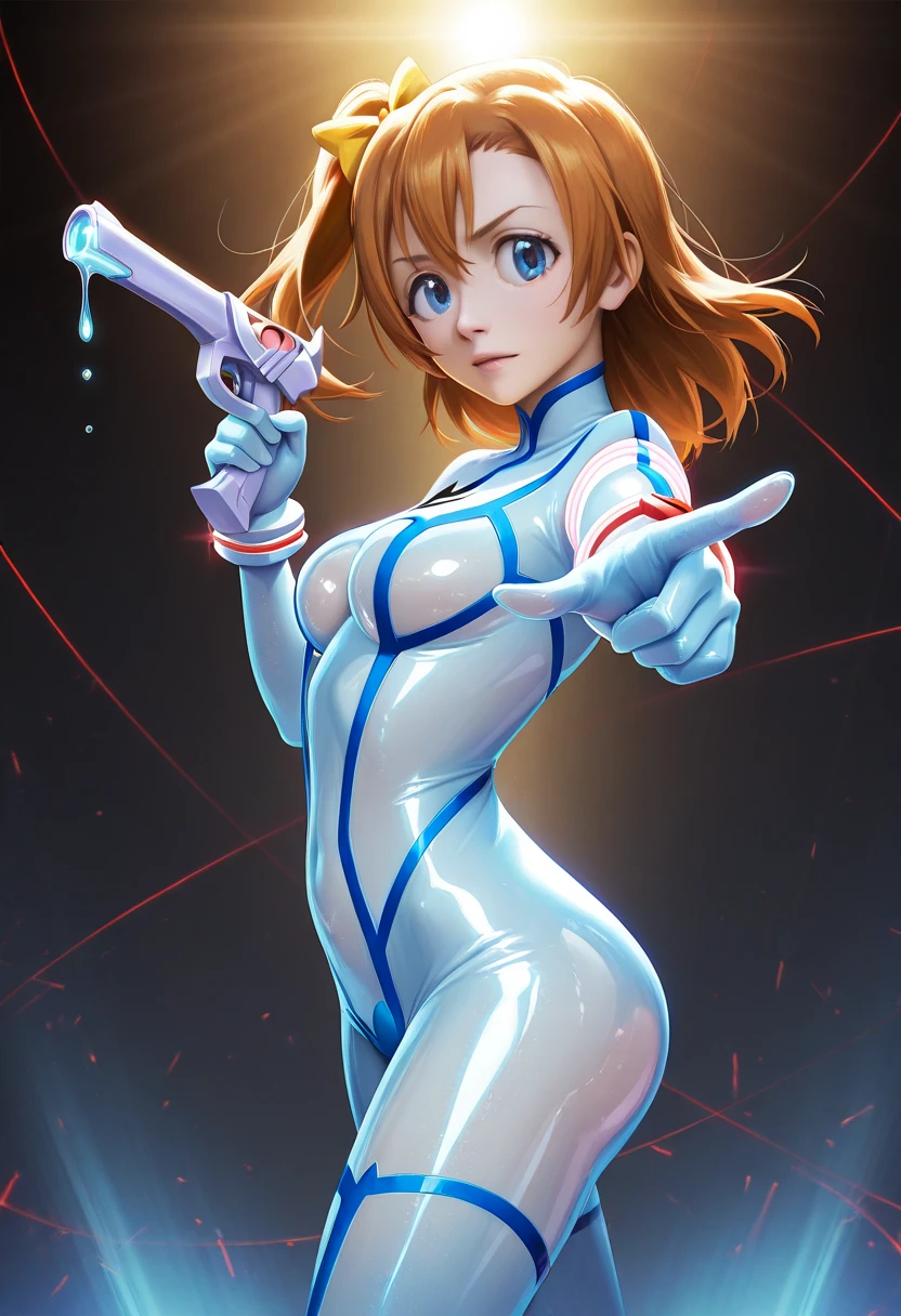 elsa of arendelle, with samus clothes, sexy pose