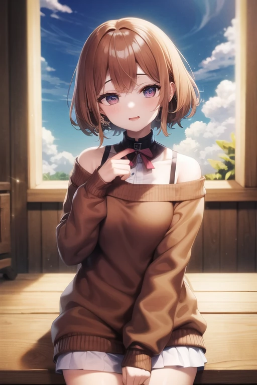 irohaisshiki, Isshiki Iroha, long hair, brown hair, (brown eyes:1.5), smile,blush,yellow long coat,sweater,red muffler,black long skirt,black tights,short boots,winter,It's snowing,
break outdoors, In town,building street,
break looking at viewer,
break (masterpiece:1.2), highest quality, High resolution, unity 8k wallpaper, (figure:0.8), (beautiful and fine eyes:1.6), highly detailed face, perfect lighting, Very detailed CG, (perfect hands, perfect anatomy),