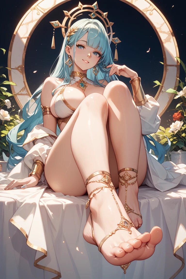 Cthulhu、white  panties、Gold-tone high heels、stocklings、eye glass