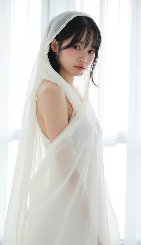 Naked girl in hijab