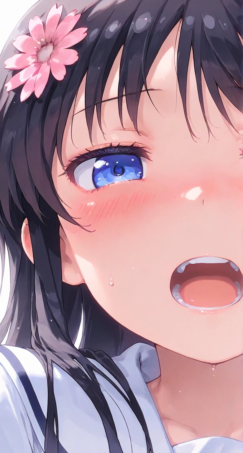 (( close、16k、highest quality、Attention to detail、Rich skin detail, Browsing Caution、Chubby))、Blowjob、(((Sucking a thick dick、Multiple big dicks、bukkake)))、((Sweat、Wet))、 ((blush))、((((Embarrassing))))、Are crying