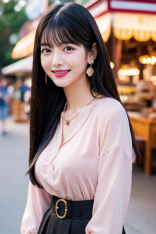 ((Mature woman standng in a busy street)),((colorful pattern see through dress:1.3)). 40k, Photography, masutepiece, Best Quality, dark grey background, ((Mature Women, waifu, mami, A MILF)), ((voluptuous breasts)), Perfect face, perfect , ((One girl with brown eyes and gorgeous bright black hair)). a Pretty Japanese woman,wet hair look, completely soft chest and white skin,, ((Very soft breasts)). Ultra-detailed face, Detailed eyes, long wavy hair, embarrassed, Smile, closed lips, closed mouth, winter, Daytime, upper body view,