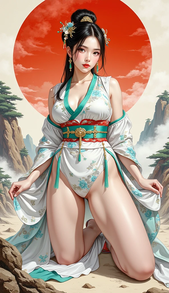 Saber Ancient China public nude 