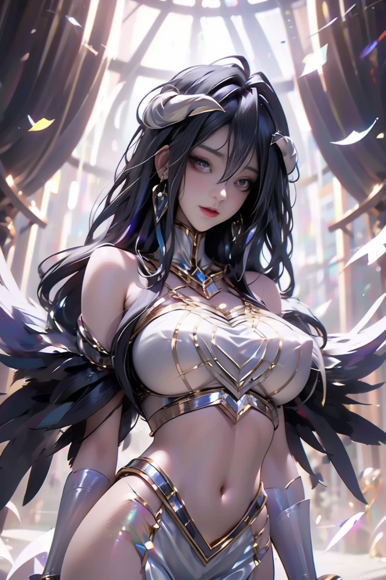 ((highest quality)),(ultra high resolution),(Super detailed),(detailed description),((best CG)),(best work of art),super precision art, great drawing art,(Art with precise details:1.5), (1 woman:1.5), beautiful and well-shaped face:1.5,(Beautiful skin with precise and detailed depiction:1.6),(Halter neck sports bra, elastic waist band shorts ),gorgeous, masterpiece, best quality, high-resolution, finely detailed, extremely detailed and beautiful, distinct-image, 1 girl, solo, sharp facial features, oval shaped face. cherry pink lips. velvet-colored eyes, C-cup breasts, tall height(175cm), slim yet chiseled body type, short shoulder length dark violet-black hair, small narrow waist, long and slender legs, curvy wide hips.