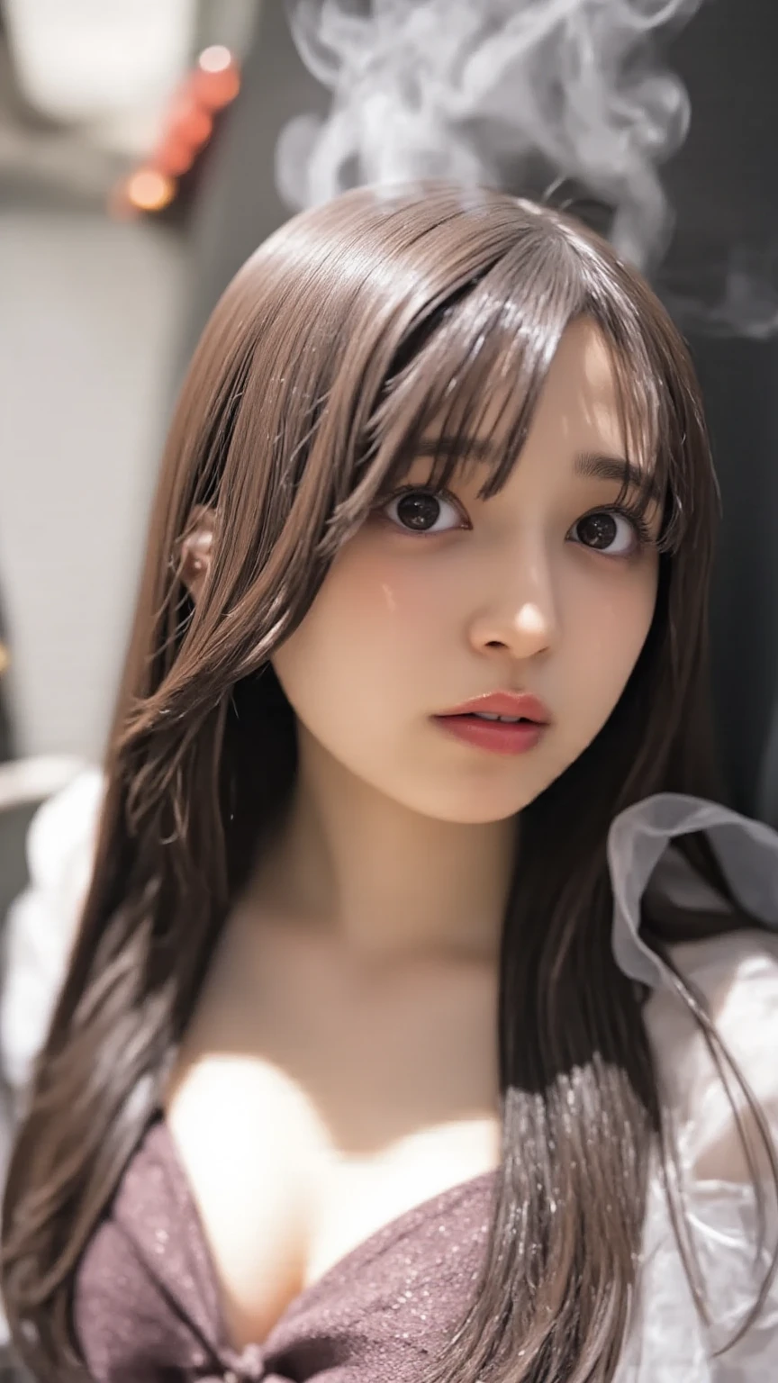 (masterpiece, realistic, best quality, ultra detailed), intricate, professional photography, HDR, High Dynamic Range, (8k UHD), RAW photo, dslr, realistic LUT, cinematic LUT, perfect lighting, professional lighting, cinematic lighting, cinematic shadows, iridescent lighting, Stunning, (1girl:1.2), cute, extreme detailed,(black_hair:1.1), colorful,highest detailed, facing_viewer,
