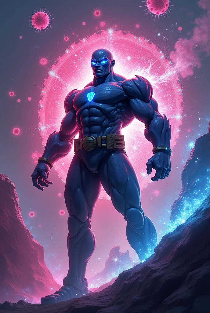 ((Confident pose:1.5)), a painting of a (((muscular))) man with water Aura, large body of water surrounds man, The God Poseidon, ((thick muscular thighs)), The God of the Sea, brown loincloth, golden crown, Poseidon, colored lavender skin, colored skin, ((light lavender skin:1.5)),((light lavender face)), ((light lavender legs)), ((light lavender arms)), ((light lavender feet)), God of the Ocean, God Shiva the Destroyer, Like an Atlantean, ((no hair)), veiny biceps, chiseled abs, muscular legs, rugged face, bald head, masterpiece, 8k