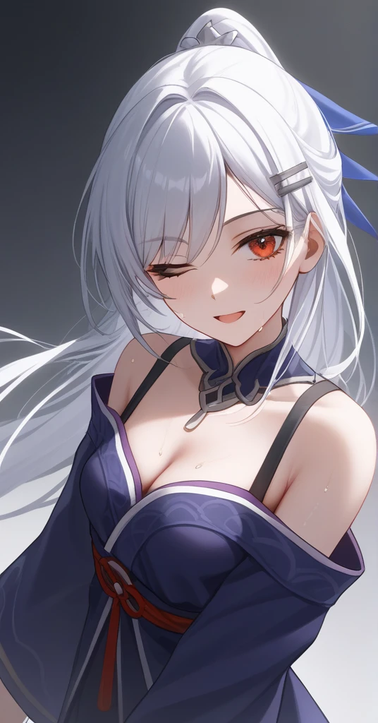 SkirkGI, red eyes, long hair, white hair, blue hair, hair ornament, sexyなポーズ, perfect body, detailed and beautiful eyes, beautiful lips, highly detailed face, long eyelashes, High quality 4K, 8k, High resolution masterpiece:1.2, super detailed, realistic:1.37, photorealistic, Bright colors, Bokeh, portrait, vibrant color palette, Stunning studio lighting,sexy, confused look, torn old clothes, Hands in chains,, focus on armpits, Sweaty armpits, hairy armpits, fine armpits, super detailed, Bright colors, ,clothes are transparent