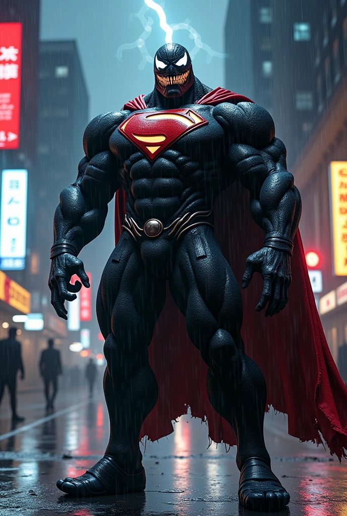 Low angle view,Looking up,Dog in Superman costume hovers over city,Canon EOS R5,Photo effects,Graininess,Glowing Effects,Super Fine,Ultra-realistic,Real light and shadow contrast,True ray tracing,True light falloff,True light reflection,Poodlepunk,Snapshot aesthetic style , High Saturation,CG Art, Beautiful anime scene, Anime Landscape, Detailed scenery, , Enhance Details