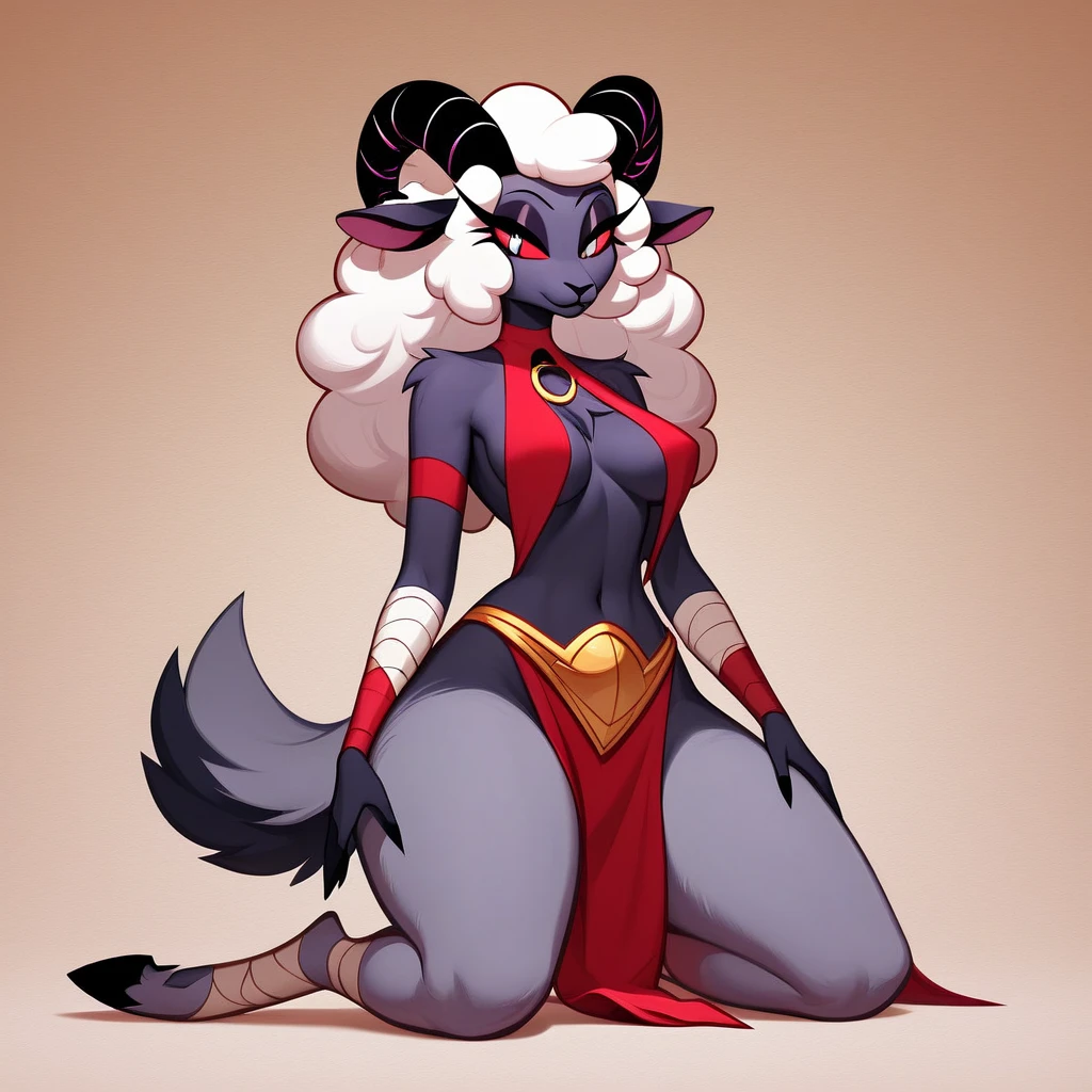 1girl, breasts, solo, fluffy, furry, gremz, grem2, claws, detailed anthro, art by zaush, devil-vox, detailed, cute, fluffy, highres, high detail, thighs,