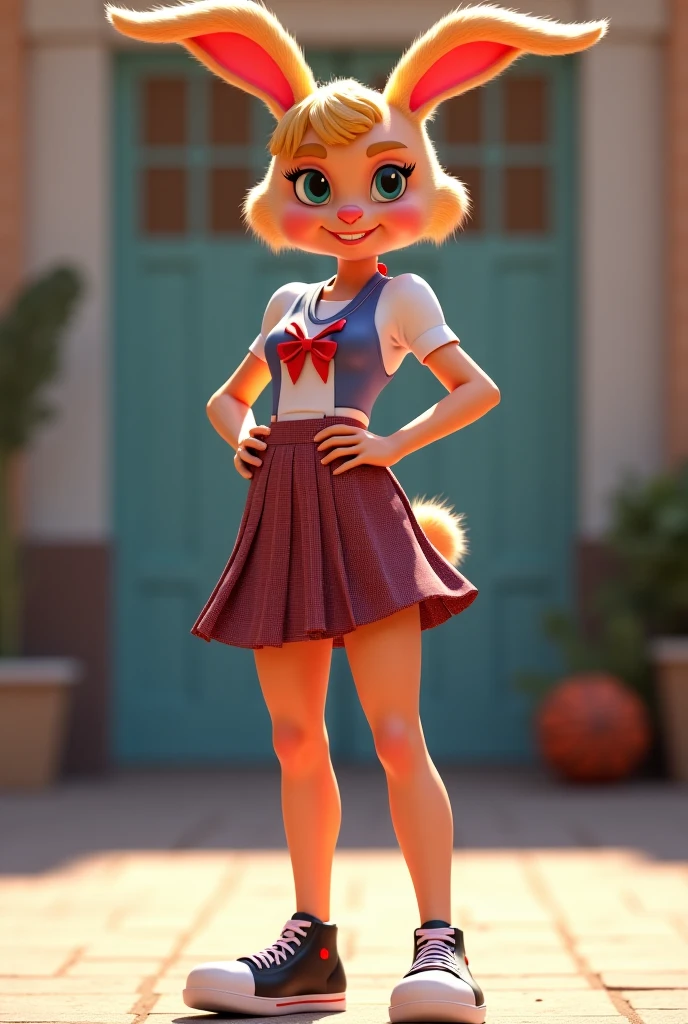 singing tigress in a photo shoot in a short sexy dress with seductive clothes