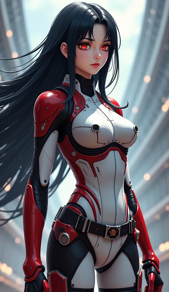 (((short arms))), ((( nurse suit ))), (((bandaged arms))), ((high collar)), (((black with red details))), (((best qualityer: 1.4))), (Unbeatable masterpiece), (hiper HD),(CG 8k hyper-realistic), (((brave face))), (((breasts big))), (((hyper feminine))), sexly girl, Tron,(black bob hair)), ((( sculptural body ))), (((1 Kizi))), Kizi cibernética de 25 anos com perfectbody,,Beautiful and well-groomed face,muscular body:1.2,solid color detailed jacket, (Head to thigh photos), Complex equipment, green dark,Long pants,Tight clothes are dark,With white stars and off-white stripes,,,,,Armor Metal Electronic Parts, Poison tattoos ) INFO, Kizi, (((standing alone))), pirralha violent, (((14歳))), sexly, pose de atitude, work of art, post-apocalypse, (((manga style))), bounty hunter, violent, Manic, the way you want, slenderbody, thin but strong, perfectbody, roupa moderna, advanced technology, neon, sleeves with vertical striped pattern, neutral background, (( cowboy shot )). intricate visual