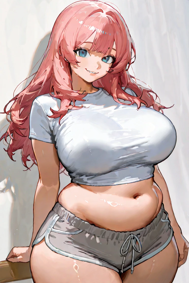 cartoon style anime girl big boobs