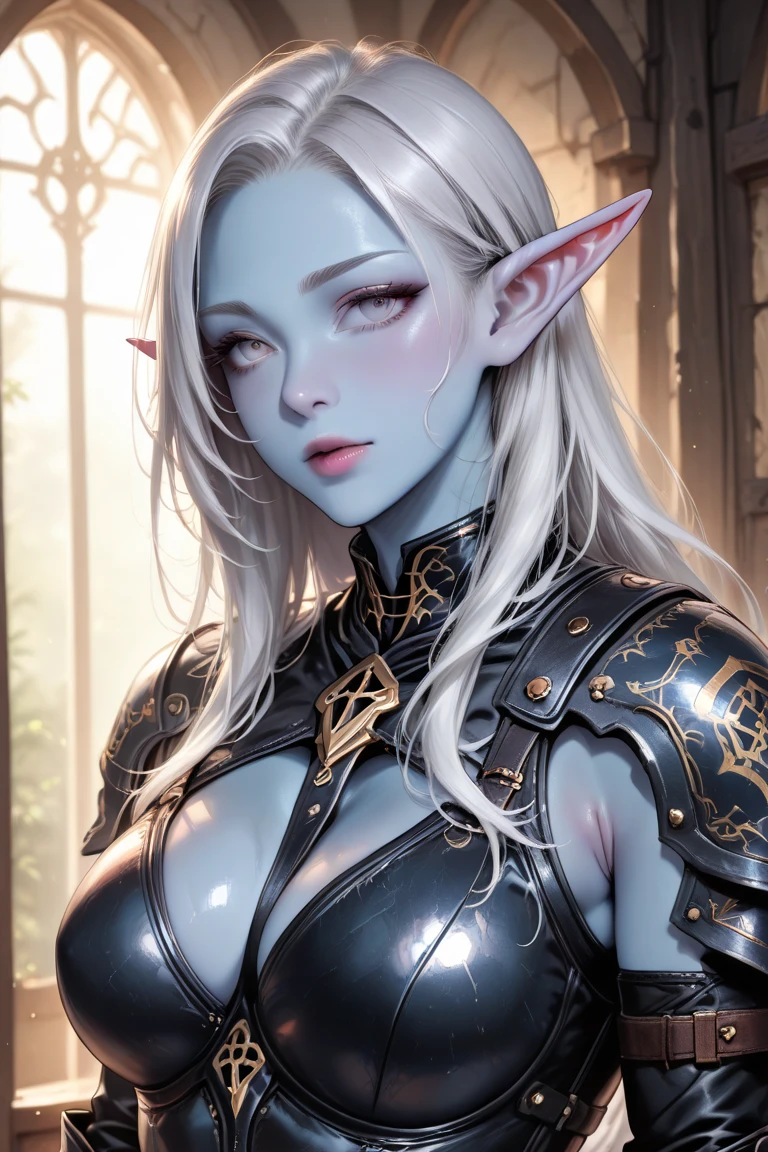 elf princess, anime style, dark fantasy, silver hair, silver eyes, archer, rpg, 2.5d cgi, high resolution, extremely detailed, best quality, wallpaper, big breasts, sexy, fantasy setting --auto --s2