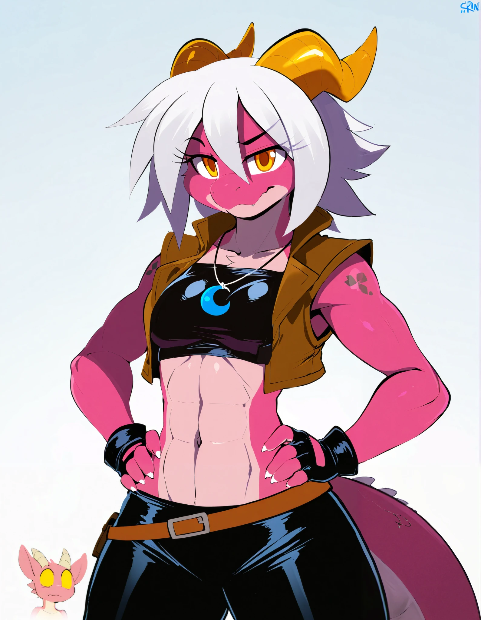 thin male solo cartoon possum by zackary911 hair over eyes wearing fashionable black thong , small waist broad chest big mane, slim scruffy, colorful variety of colors