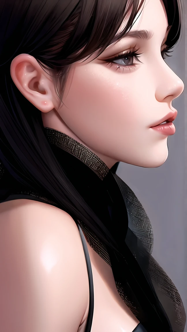 girl, alone,watch the audience, The large ,Portrait,From the side Side,bad-girl,((ripening))