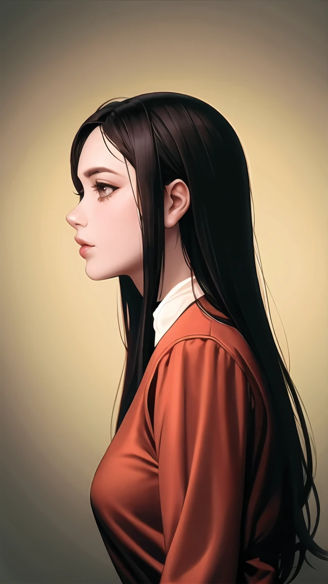 girl, alone,watch the audience, The large ,Portrait,From the side Side,bad-girl,((ripening))