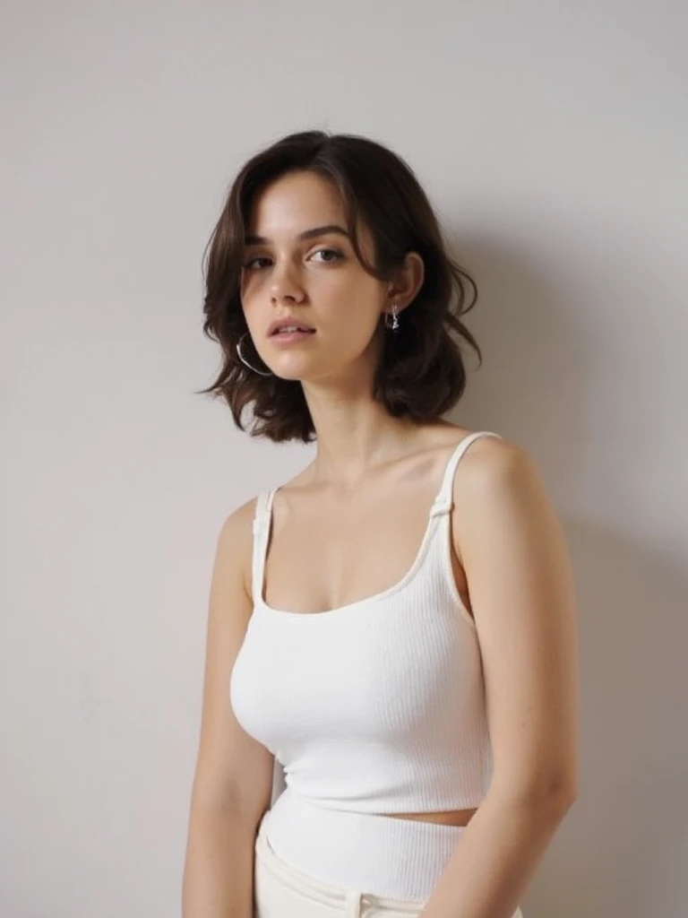 maquiagem, curly hair
Crespo: coily hair, Lips are soft or colored, fundo preto simples, minimalismo, monotonous, paletas de cores vivas, limpo, Crisp drawings, silhuetas fluidas, camisas e blusas, asymmetric, geometric, Simple and minimalist accessories, Designs diferentes,  silhuetas simples, estilo de rua, moda urbana, fundo liso, simple lighting, moda moda urbana, folha de modelo, busty, [Victoria Beckham],[[KateBeckinsale]],[[[Jenna Coleman]]],[[[Tricia Helfer]]]
