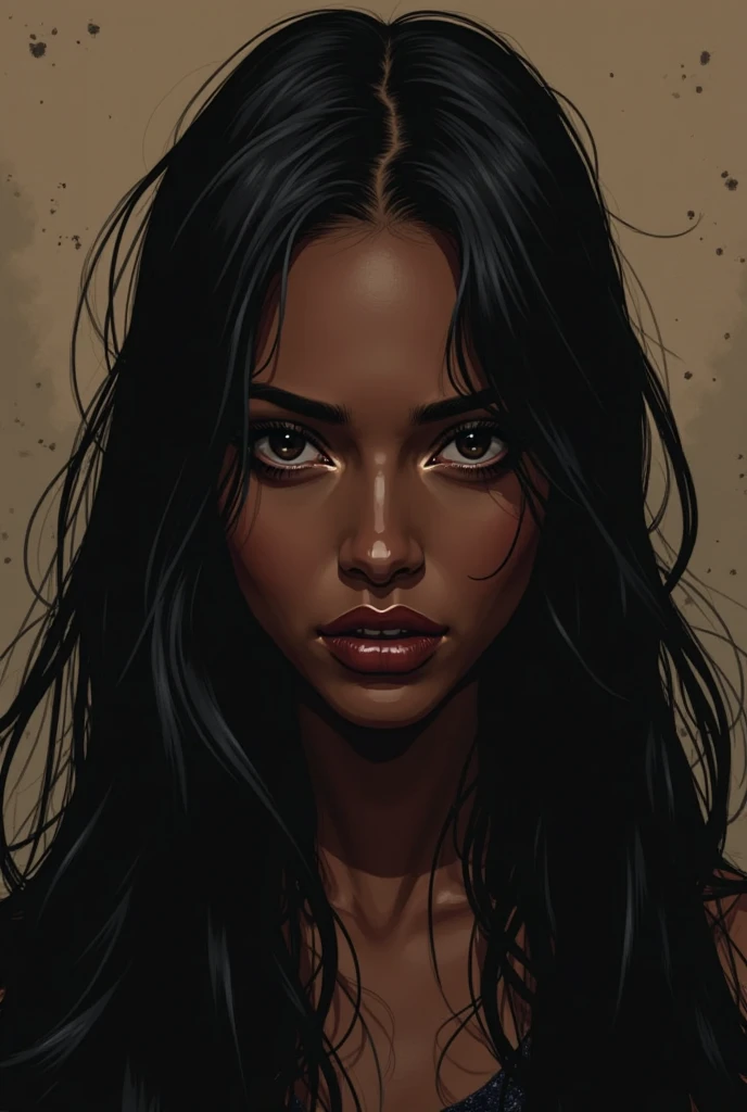 Black woman with face --auto --s2
