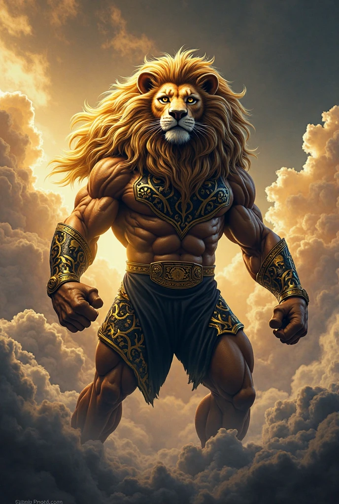 (Original Male Character, Best quality, 4k, 8k, highres, masterpiece:1.2), ultra-detailed, (((anthropomorphism Lion king))), ((anthropomorphism Male lion)), ((Blonde hair, Lion hair)), ((full body)), ((stand pose)), ((full body)), ((stand pose)), ((((King cloack and gold accessories)))), ((Adventurer boots)), ((Huge and Muscled body)), (((Male Lion))), (((Huge and Muscled body))), (((Male Lion))), ((fully detailed)), illustration, (Original Character, Unity 16K Wallpaper, masterpiece, Best Quality, Ultra-detailed, extremely details CG, Caustics, Cinematic lighting, Detailed, Beautiful detailed eyes, Solo, Oily skin), Ultra High Resolution, Fine skin, (Marvelous adventurer hero with male face), (Strong lights), ((Brighten the subject)),