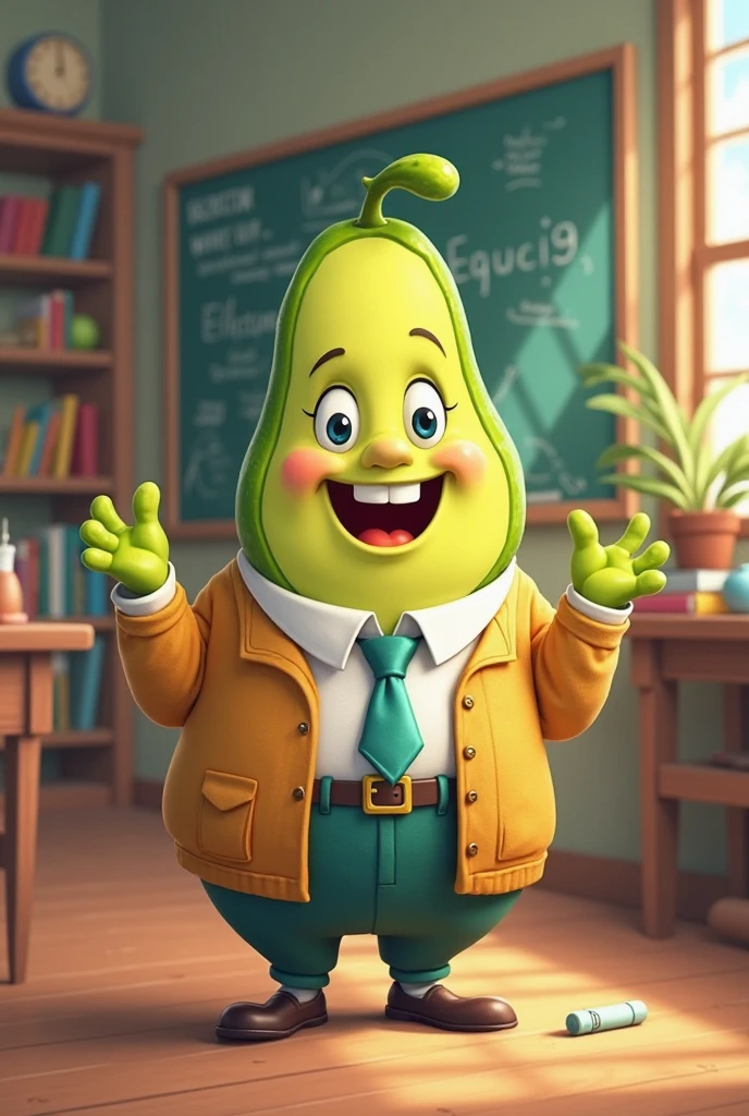 Create an animated image for alphabet N and an talking Nimboo with animation 3D
