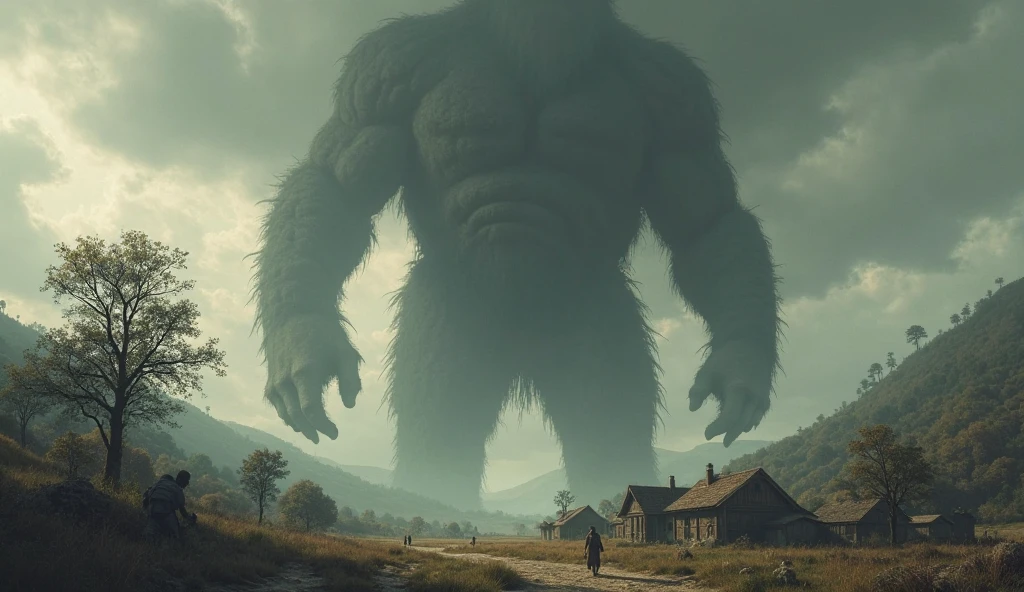 but it is about 4 meters tall when adult and is extremely strong, is a creature that can be minimally friendly, if you give him much smaller food, a little monster, even smaller, almost human-sized.