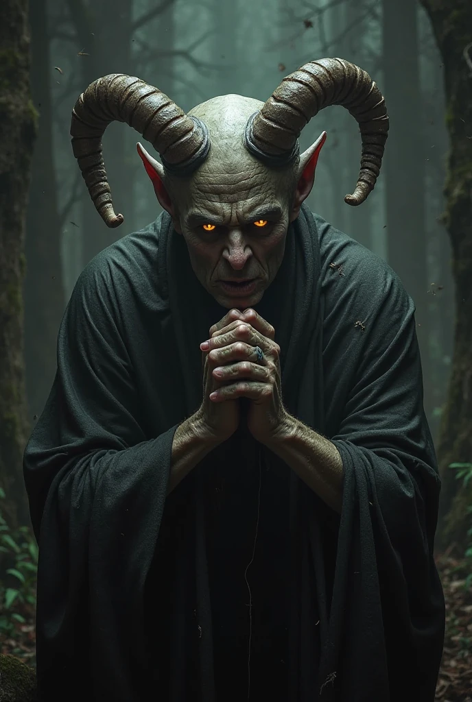 scared devil