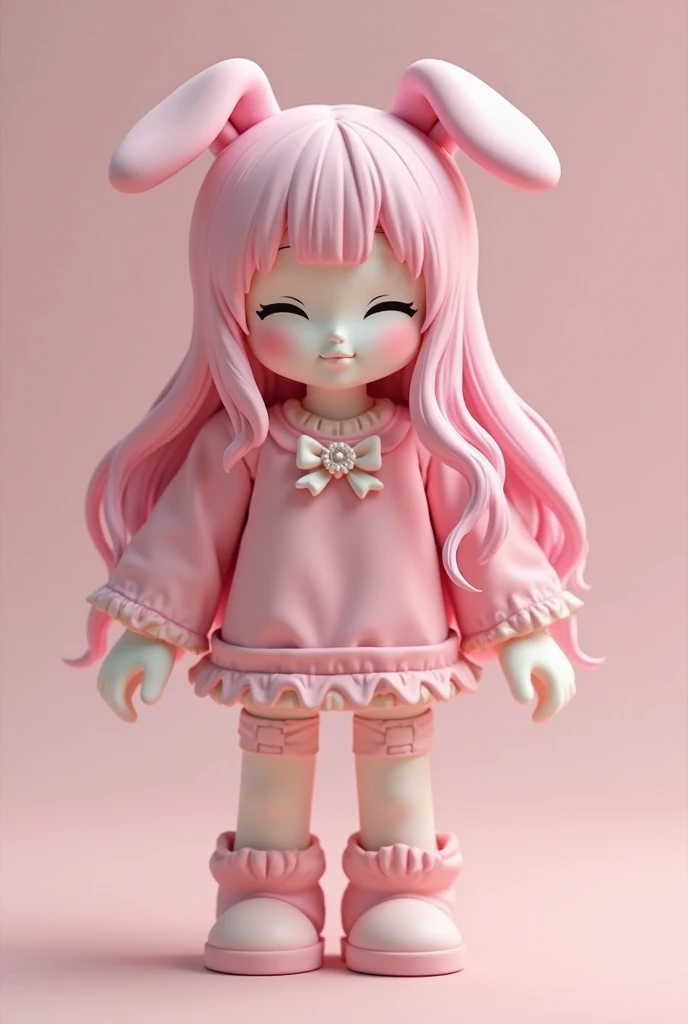 barefoot,1 girl ,pink hair,red eyes,The colors are pastel,smirk,The corners of the eyes are bloodshot,Open wounds,There is a knife in the hand,There is blood on the mouth,yandere,Blood-colored pupils without protruding pupils