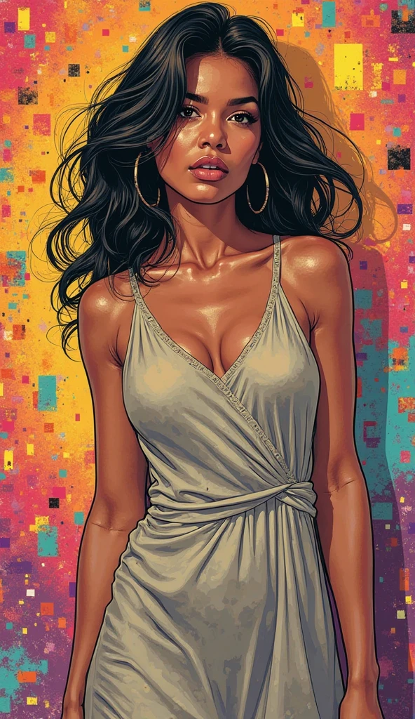 NSFW, pornographic, jeune femme suce son mari, strong muscular man with huge magecstic penis, pov fellatio, girl on her knees, (fille arabe:1.3), Egyptian girl, dark skinned, cheveux noirs, longs cheveux raides, (musculaire), ((fit girl)), yeux bleu saphir, (poitrine moyenne), (Muscular legs),Robe de harem, Artiste martial, Ciel nocturne, Desert at night, dune,