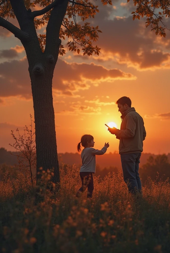 A Father And His 14 years Son Boy Who have A Daimond Stone