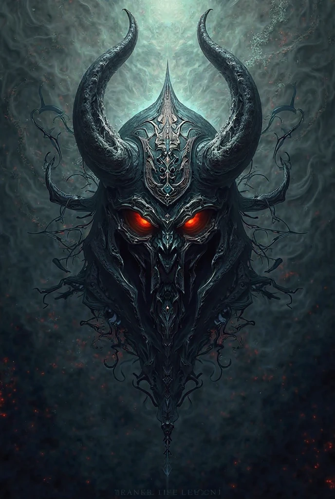 Front view the (aliens female one head:1.1) portrait, symmetrical artistic sharp art, (dan mumford style:1.1), hdr, realism, dark fantasy atmosphere, lovecraft style, (JimJorCrafLogo art style:1.3)