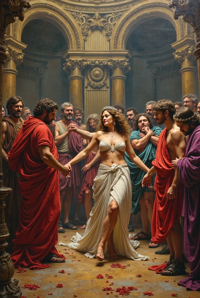 ((best quality)), ((masterpiece)), (detailed),(high-resolution:1.2),
1girl, Falordelle, dark skin, mole under eye, jewelry, blue eyes, gypsy dress, dancing