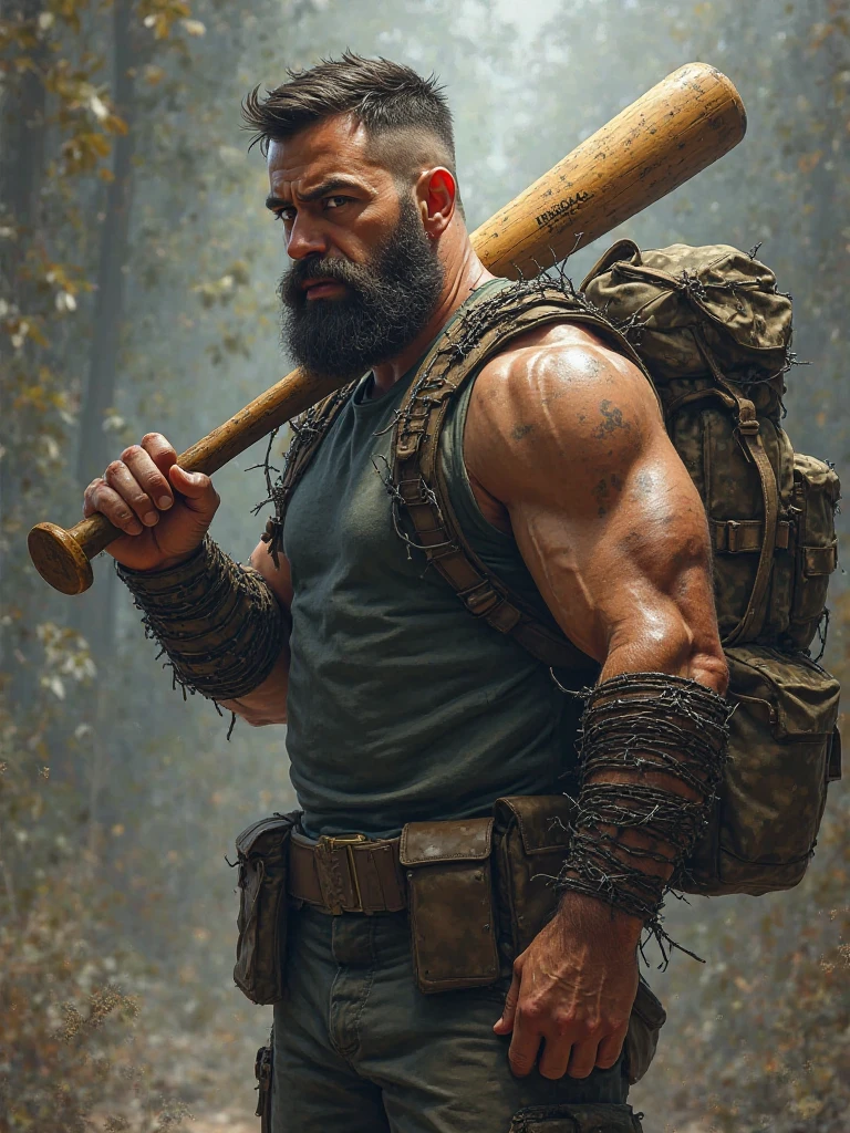 Dark skin,male,Blue Eyes,Brunce,30 years old,woodcutter,biceps,Huge axe,portrait,robust