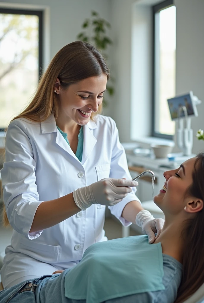 <lora:PipPellens:1> Photo of PipPellens, a woman, dressed like a nurse, assisting a dentist , properly dressed, tack sharp, 4k, DSLR