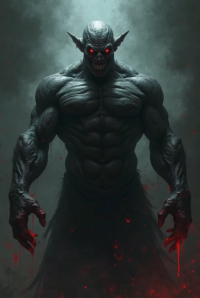 A hot tall man with sharp teeth 
