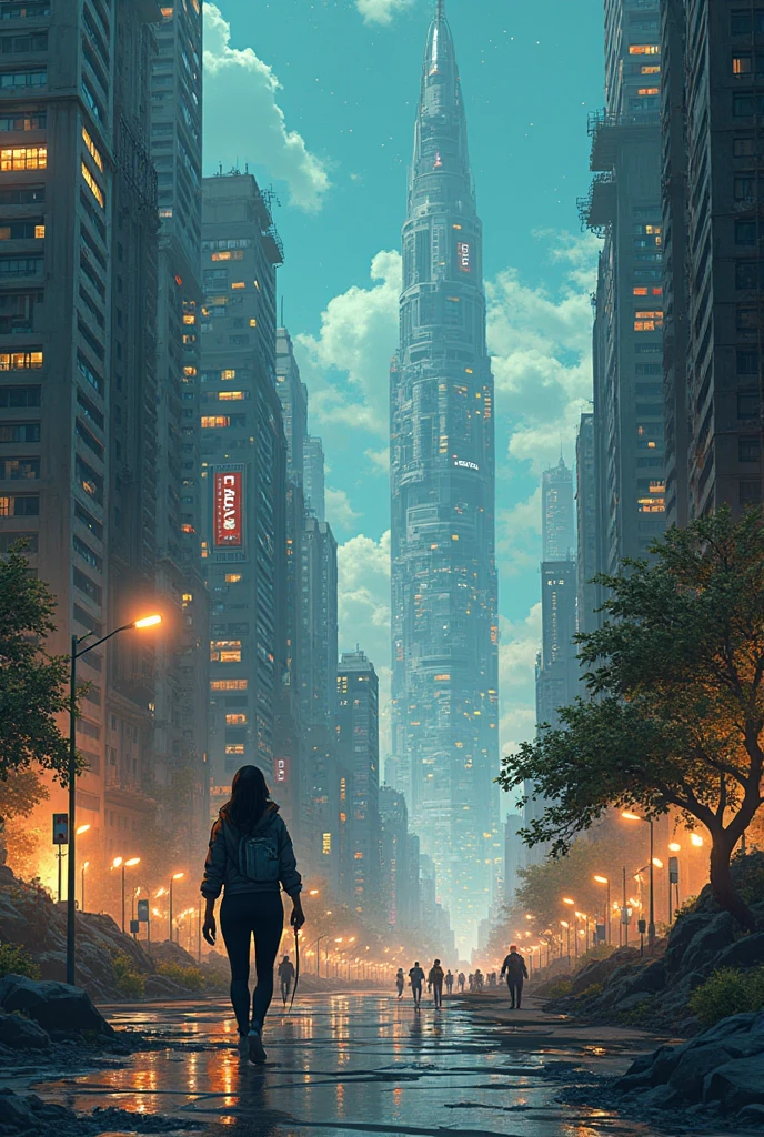 Anime girl with big boobs move to new York