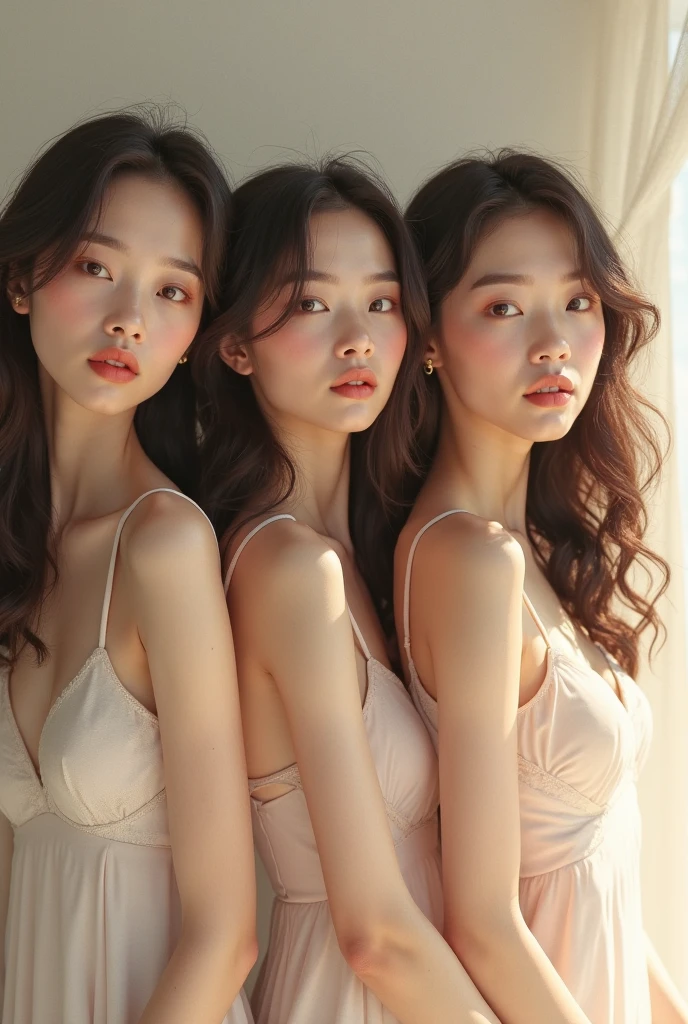 Beautiful kpop girl group FİVE 5 girls HD PHOTO SEXY COOL CONCEPT FOR CALVIN KLEIN