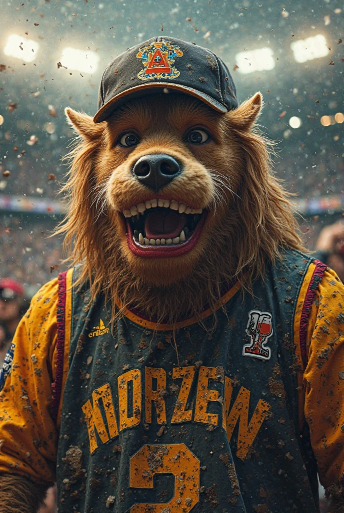 un oso  y una mujer de fuego 