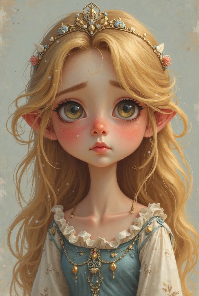 blonde baby, floresta ao fundo, roupas claras