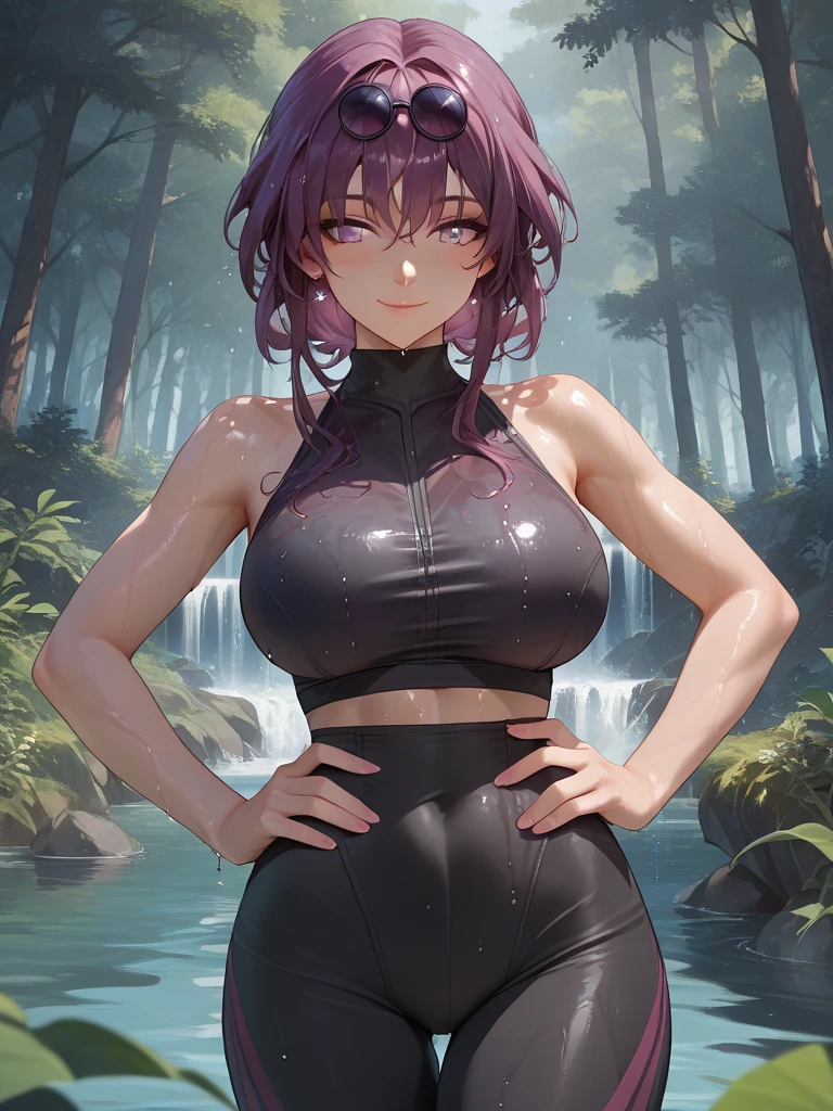(The best quality,4k,High Resolutions),(realist:1.37),Shy and blushing,sexy,monkeys on the ground,wet transparent uniform,black lingerie,shorts,Long black stockings,wet,soggy,open legs,water,(Photo ),
(whole body,cheered up),(vivid colors),(soft lighting)