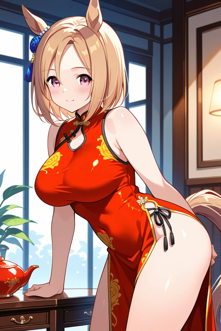 (((megami magazine))),(masterpiece)), ((top-quality)), (The ultra-detailliert), ((kawaii)), cute little, (Wonderful), ((ighly detailed)), 4K、 (8K), top-quality, (Beautiful fece),(((World-class quality))), ighly detailed, hight resolution,(((独奏))),((((Golden hair)))).((((Shiny blonde hair)))),((Red ribbons)),(((short bangs))),(((put out one's forehead))),、(((Short ponytail))),(((White and beautiful skin))),(((Detailed and beautiful blue eyes))),(((normal breast))),(((Detailed depiction of the thigh))),、(((Used condoms for udder))),(((((Detailed depiction of scattered used condoms))))).(((Detailed crotch depiction)))、(((Open your crotch)))、(((A slight smil)))、(((red blush)))、(((Beautiful body lines))).((Crab crotch)).((Breasts out)).(((Show breasts)))、((Look down at me))、((((((Composition seen from the feet)))))).(((((Composition seen from the front))))).(Official)、((((小柄))))、(((Blue eyes))),(((Detailed eye depiction))),(((beautidful eyes)))、((Grabbing the udder)).(((Kneeling posture))、,(((Opening legs))),(((traditional Japanese room))),((On the futon)),(((Breast milk out of the)))、((open one's legs)),(((White string panties)))),(((Red cheongsam))),(((dripping white liquid on the udder,))),(((White liquid drips on the hair))),(((Stick out your tongue and lick the condom)))